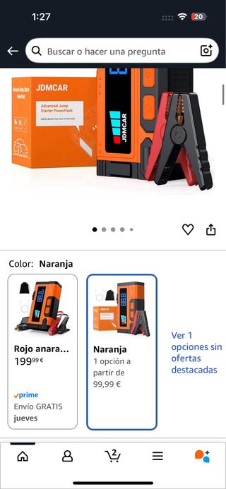 Arrancador de Batería Coche JDMCAR