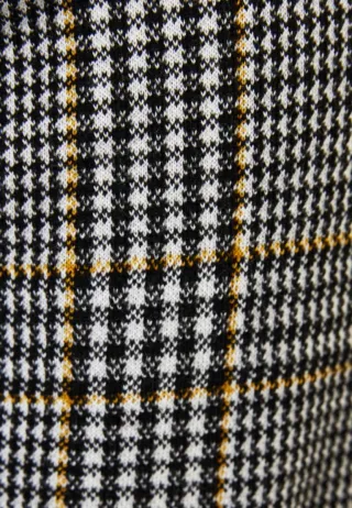 Vestido de cuadros cruzado