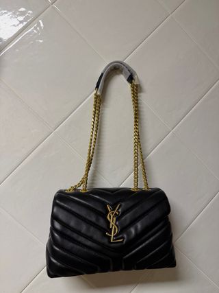Bolso Saint Loulou Negro Dorado