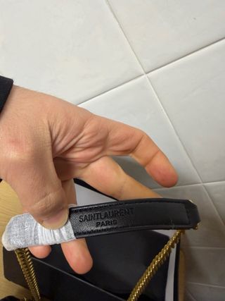 Bolso Saint Loulou Negro Dorado