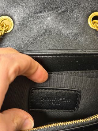 Bolso Saint Loulou Negro Dorado