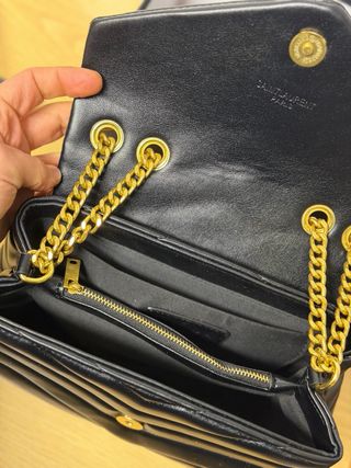 Bolso Saint Loulou Negro Dorado