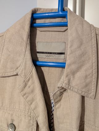 Americana Zara Lino Beige Talla M