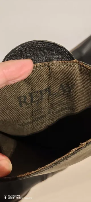 Botas altas Replay negras mujer