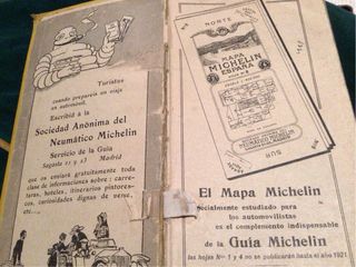 Guia Michelin 1920 España.