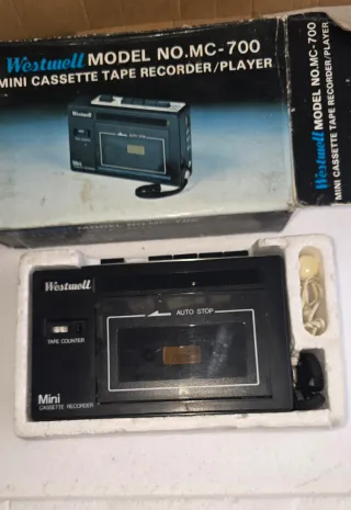 Mini Cassette VINTAGE Recorder/Player Westmell MC-