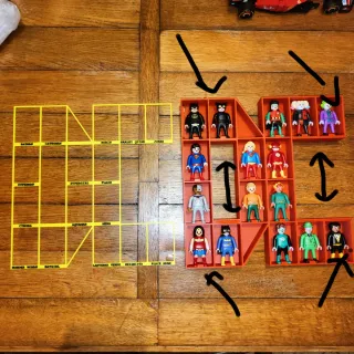 Espositore Playmobil DC Kinder Personaggi