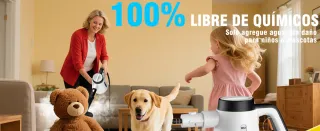 Limpiador a vapor con accesorios