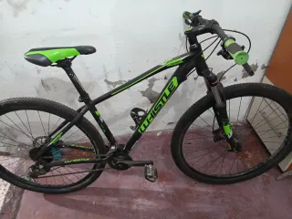 Bicicleta Montaña Whistle Negra/Verde