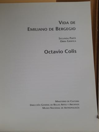Vida de Emiliano de Bergegio. Autor: Octavio Colis