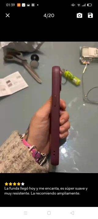 Funda iPhone 13 Rosa Magnética