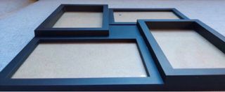 Marco de fotos múltiple negro