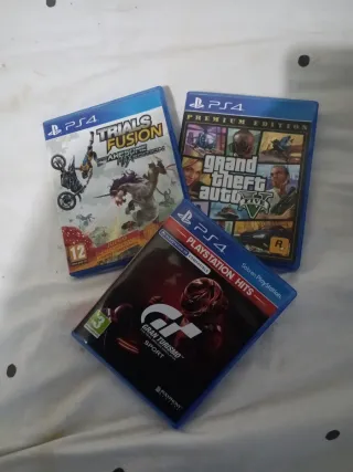 PS4 Juegos: Gran Turismo, GTA V, Trials Fusion