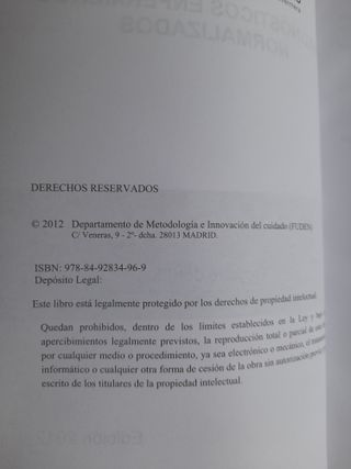 Diagnósticos enfermeros normalizados