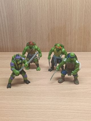 LOTE RARAS MINI TORTUGAS NINJA (5 CM DE ALTURA)