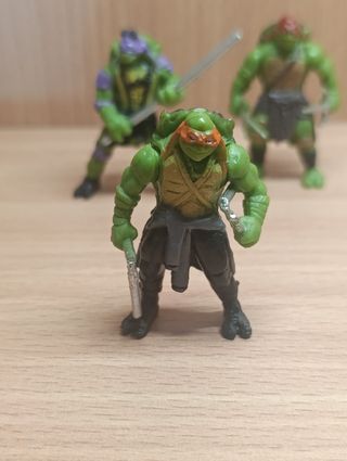 LOTE RARAS MINI TORTUGAS NINJA (5 CM DE ALTURA)