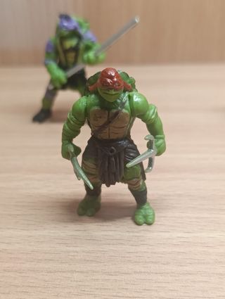 LOTE RARAS MINI TORTUGAS NINJA (5 CM DE ALTURA)