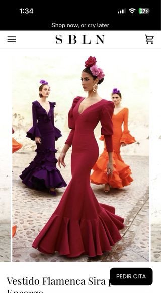 Traje Flamenca Sibilina Sira Lunares