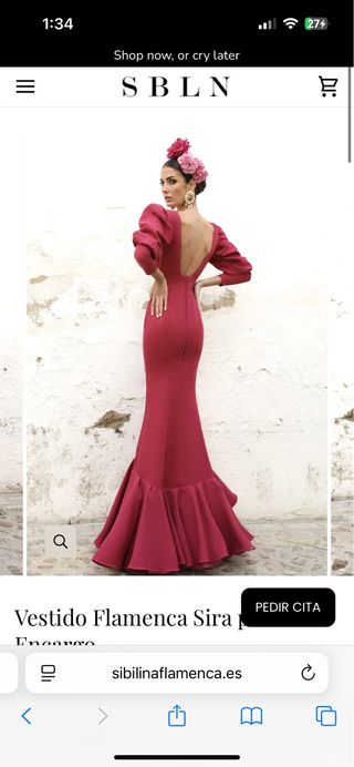 Traje Flamenca Sibilina Sira Lunares