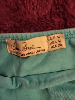 Top halter azul turquesa Zara Talla M