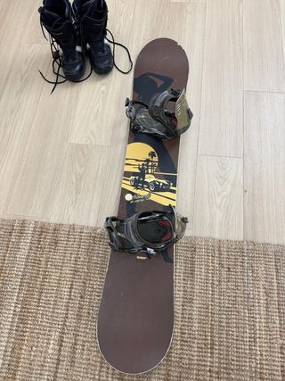 Tabla Snowboard Hammer mfg 21 156cm con fijaciones