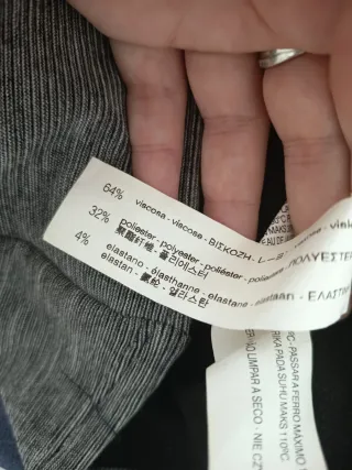 Falda mini gris cruzada