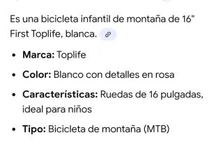 Bicicleta infantil TOPLIFE RUSH