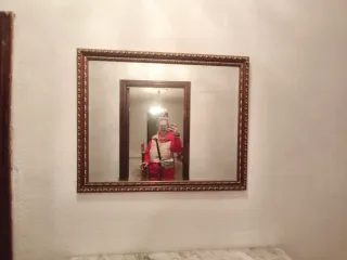 Espejo decorativo madera y cristal