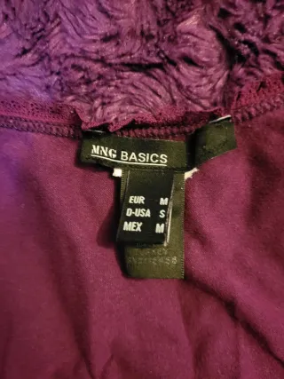 Mango Top Morado Talla M