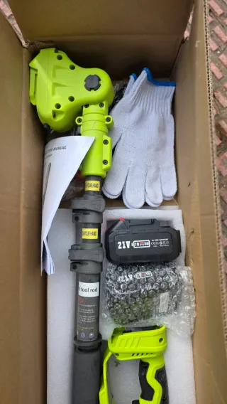 Nueva Podadora Eléctrica con Batería y Accesorios