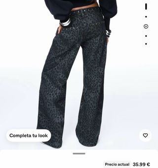 Pantalón estampado animal print talla 34