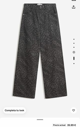 Pantalón estampado animal print talla 34