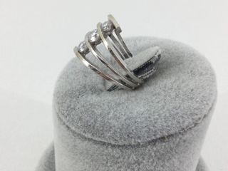 sortija oro 14k con piedra con diamante