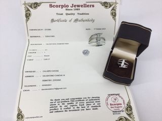 sortija oro 14k con piedra con diamante