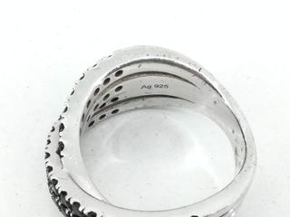 anillo plata 925mm con piedra con esinelas