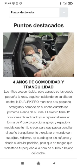 Silla coche Britax Römer 0-4 años