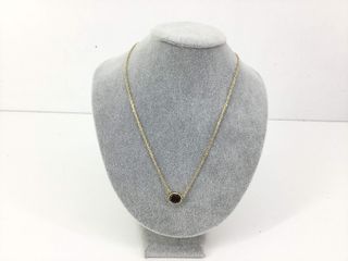 cadena oro 18k con piedra con rubi 22cm