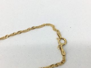 cadena oro 18k 24cm