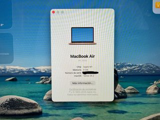 portatil apple apple macbook air m1 8-core 3.2/8 13 (2020) (a2337)