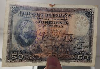 Billete 50 Pesetas Banco de España 1927