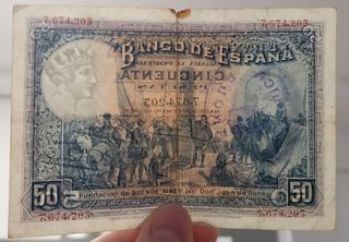 Billete 50 Pesetas Banco de España 1927