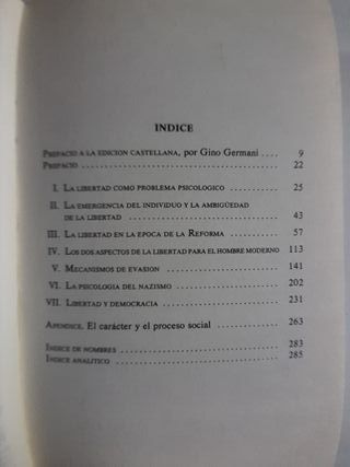 Miedo a la libertad