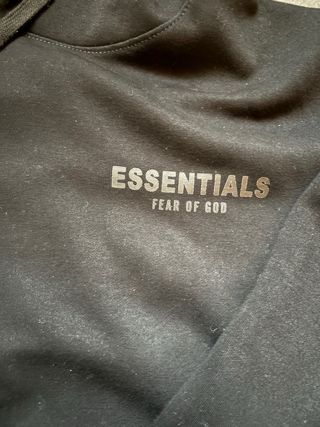 Tuta Fear of God Essentials Nera mai usata