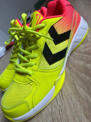 Zapatillas Hummel Talla 38.5 Mujer Rosa/Amarillo