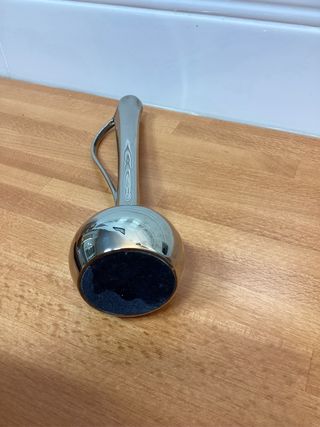 Jarrón de alpaca plateado