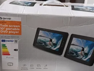 Reproductor DVD  Denver 10" pantallas gemelas