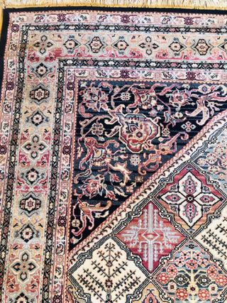 Alfombra clásica de lana 100% de 1,70 x 2,40 m