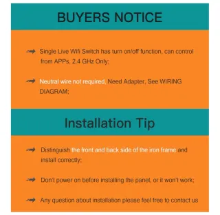 3 unds.  Interruptor Táctil WiFi Blanco Cristal