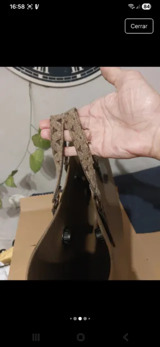 Bolso O bag Beige y Marrón