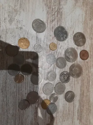 Lote monedas antiguas: 100, 25, 50 pesetas